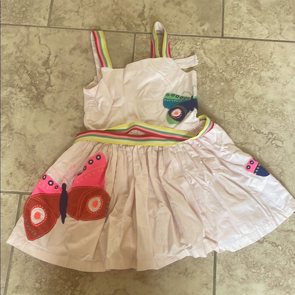 Mini Boden Butterfly dress size 7-8Y